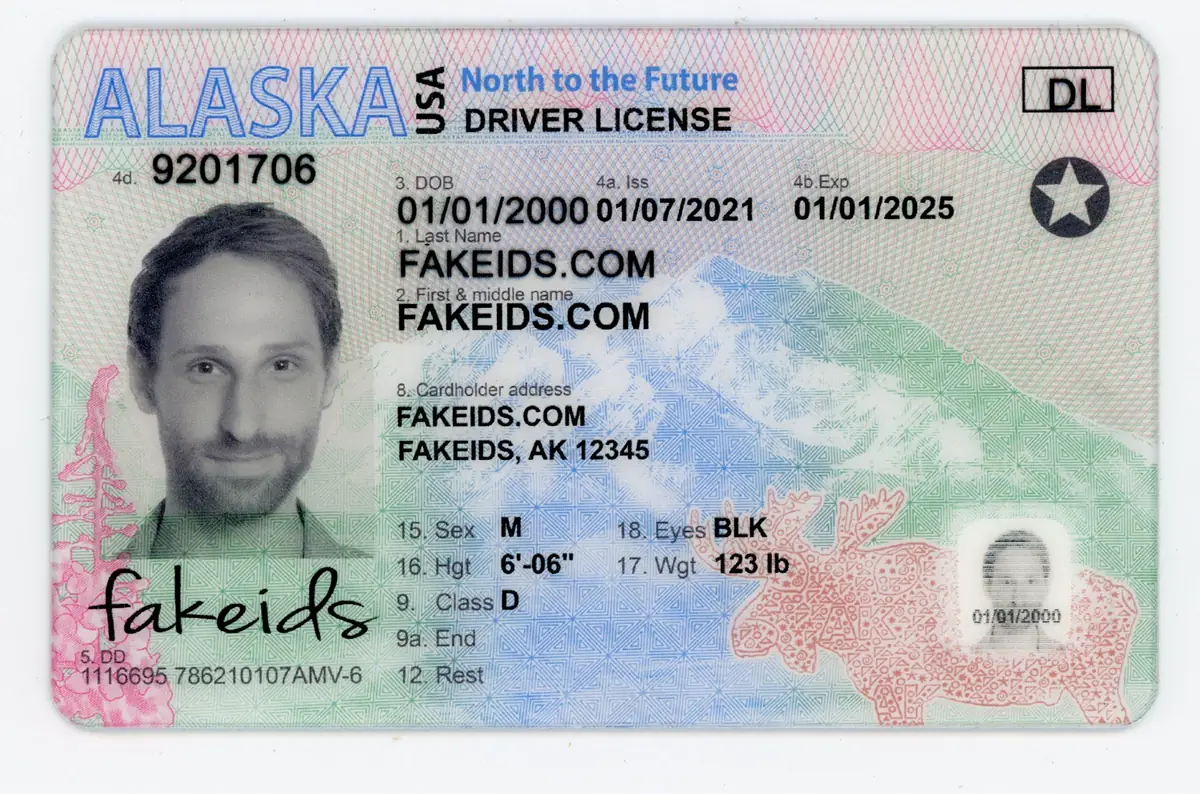 Alaska Fake ID - UV-Tested Scannable ID