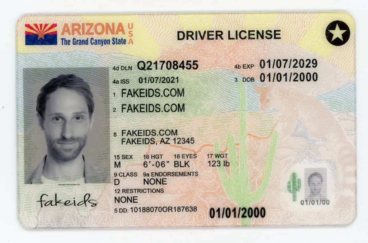 Arizona Fake ID - Scannable, UV-Tested Replica