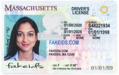 Massachusetts Polycarbonate Fake ID - Genuine RMV-Grade Material