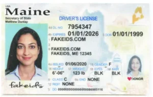 Maine Fake ID - Scannable, UV-Verified Replica