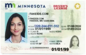 Minnesota Polycarbonate Fake ID - Laser-Engraved State Material
