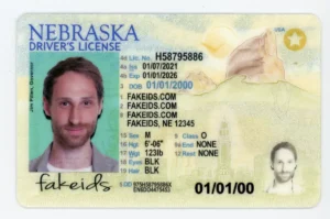 Nebraska Polycarbonate Fake ID - Engraved on Genuine State Material