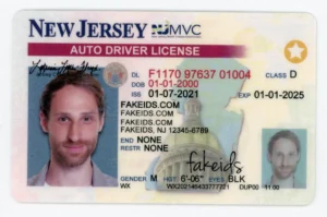 New Jersey Fake ID - Scannable Teslin and PVC Replica