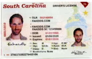South Carolina Fake ID - Scannable Teslin and PVC Card