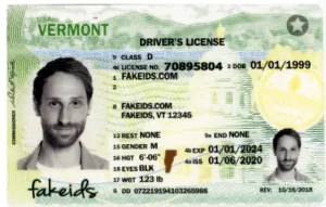 Vermont Fake ID - UV-Layered Teslin and PVC Replica