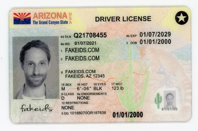 Arizona Fake ID - Scannable, UV-Tested Replica