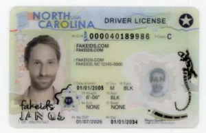 North Carolina Fake ID - Scannable Teslin and PVC Card