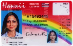 Hawaii Fake ID - UV-Tested Teslin and PVC Replica