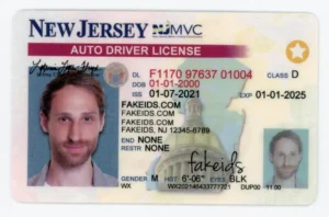 New Jersey Polycarbonate Fake ID - Real Garden State Material